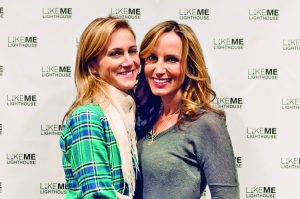 Chely Wright with wife Lauren Blitzer at Lighthouse opening ceremonies