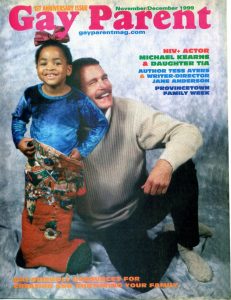 Michael and Tia on the cover of the November-December 1999 issue #7 of Gay Parent magazine