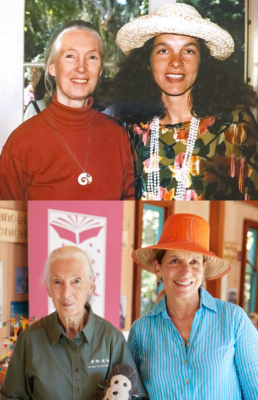 Dr. Jane Goodal and Margarita Pagliai