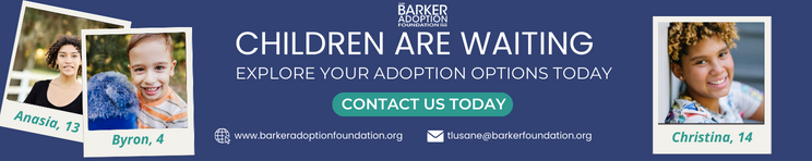 Barker Adoption Foundation Banner