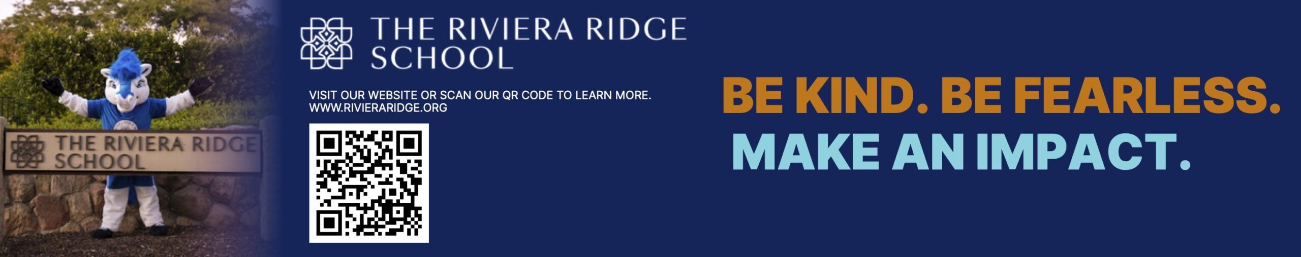 Riviera Ridge School banner ad